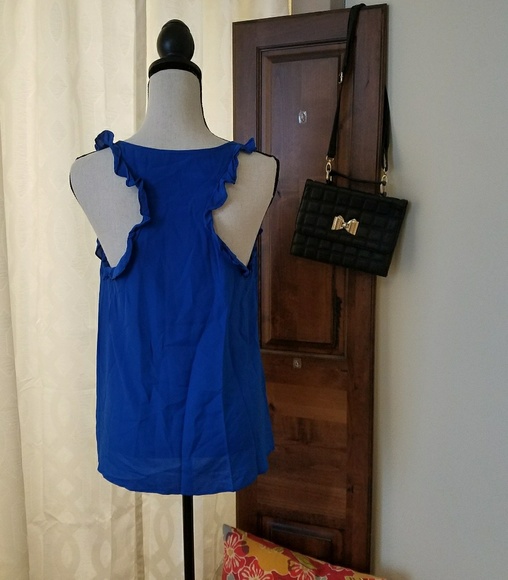 Blue Ruffle Top - Picture 3 of 3